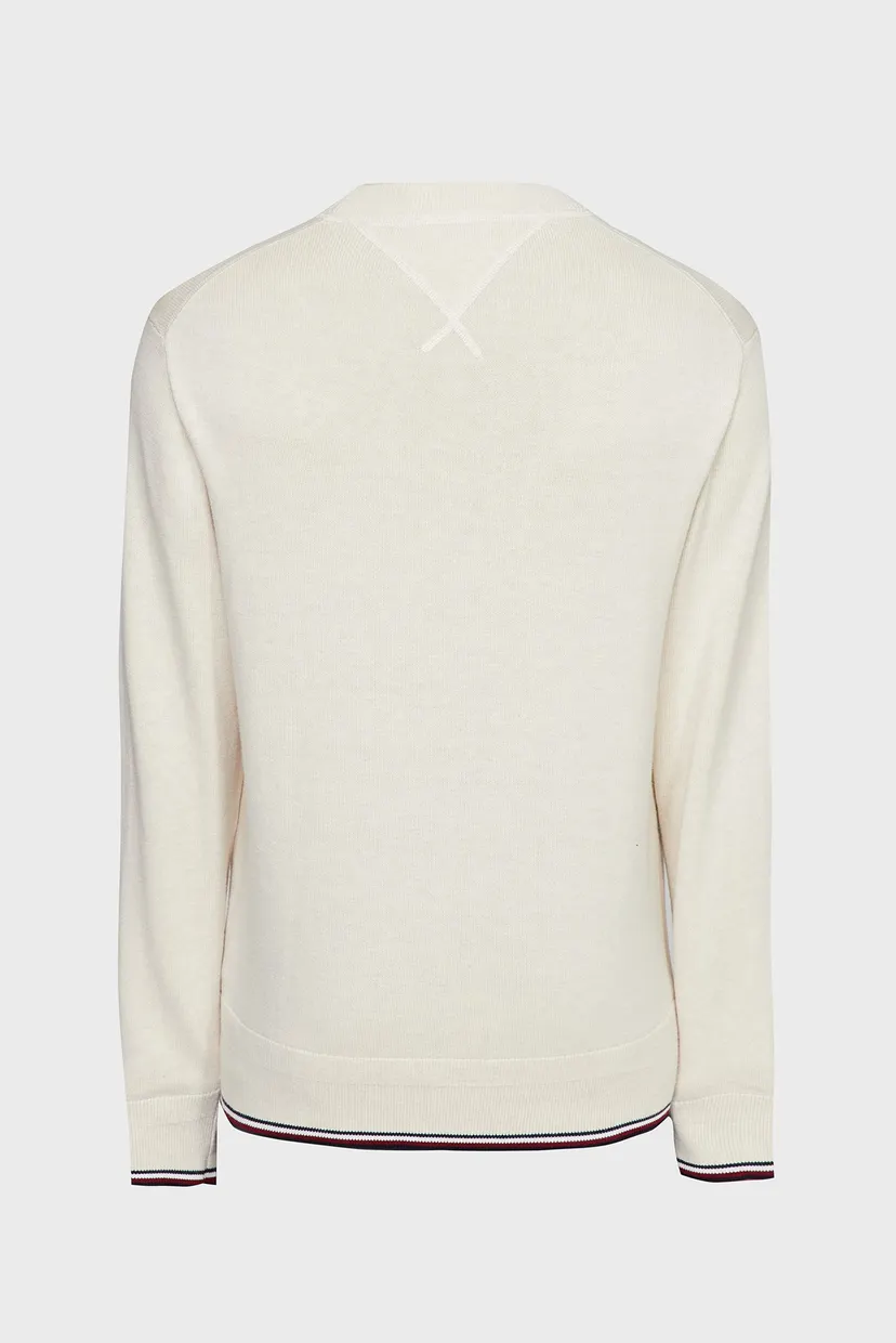 Чоловічий білий джемпер MONOTYPE GS TIPPED CREW NECK 6