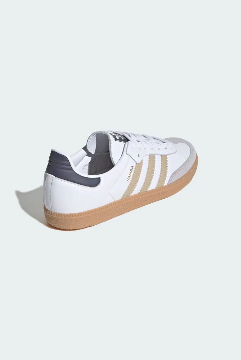 Мужские белые кожаные сникерсы Samba OG 5