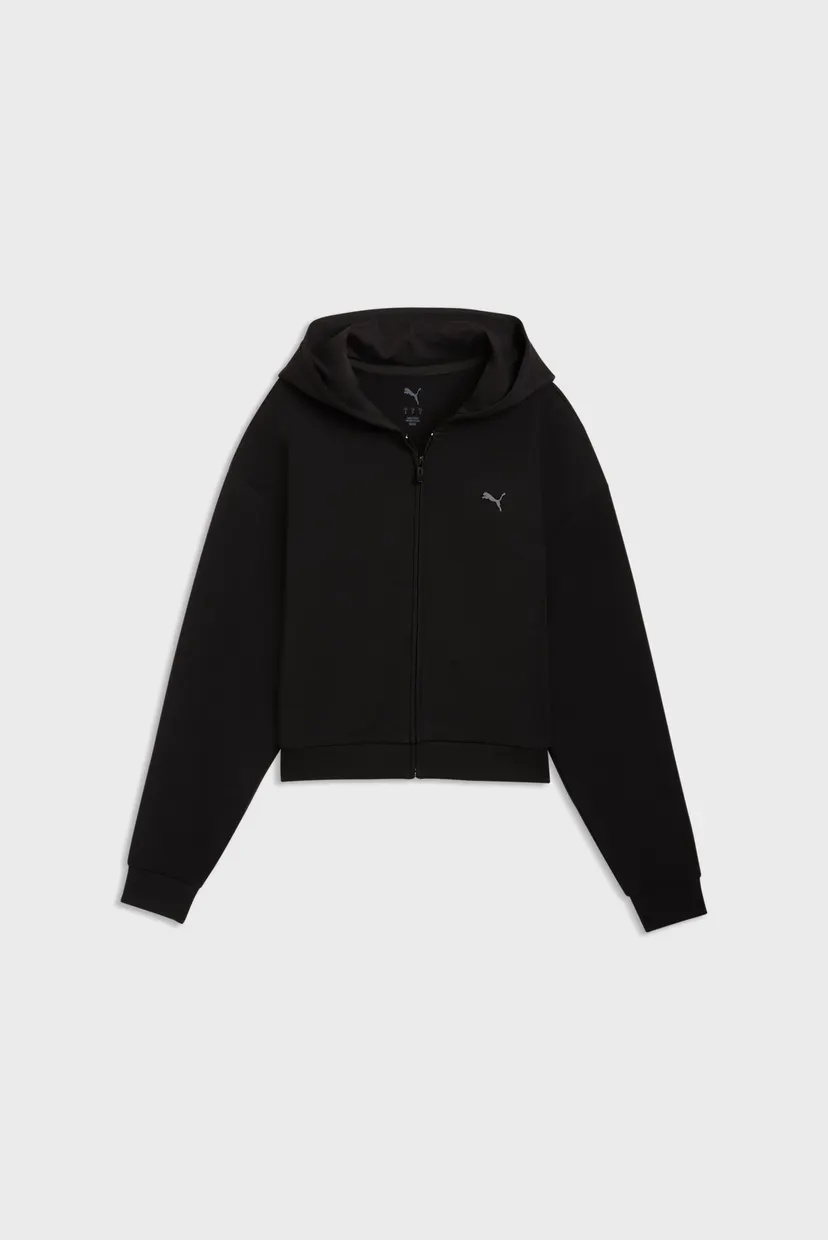 Женское черное худи CLOUDSPUN Full-Zip Hoodie Women 4