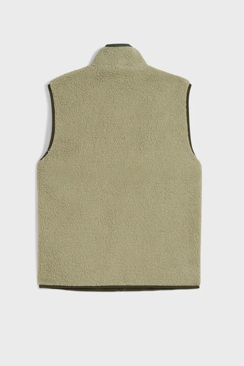 Чоловічий оливковий двосторонній жилет Reversible Hybrid Sherpa Vest Men 5