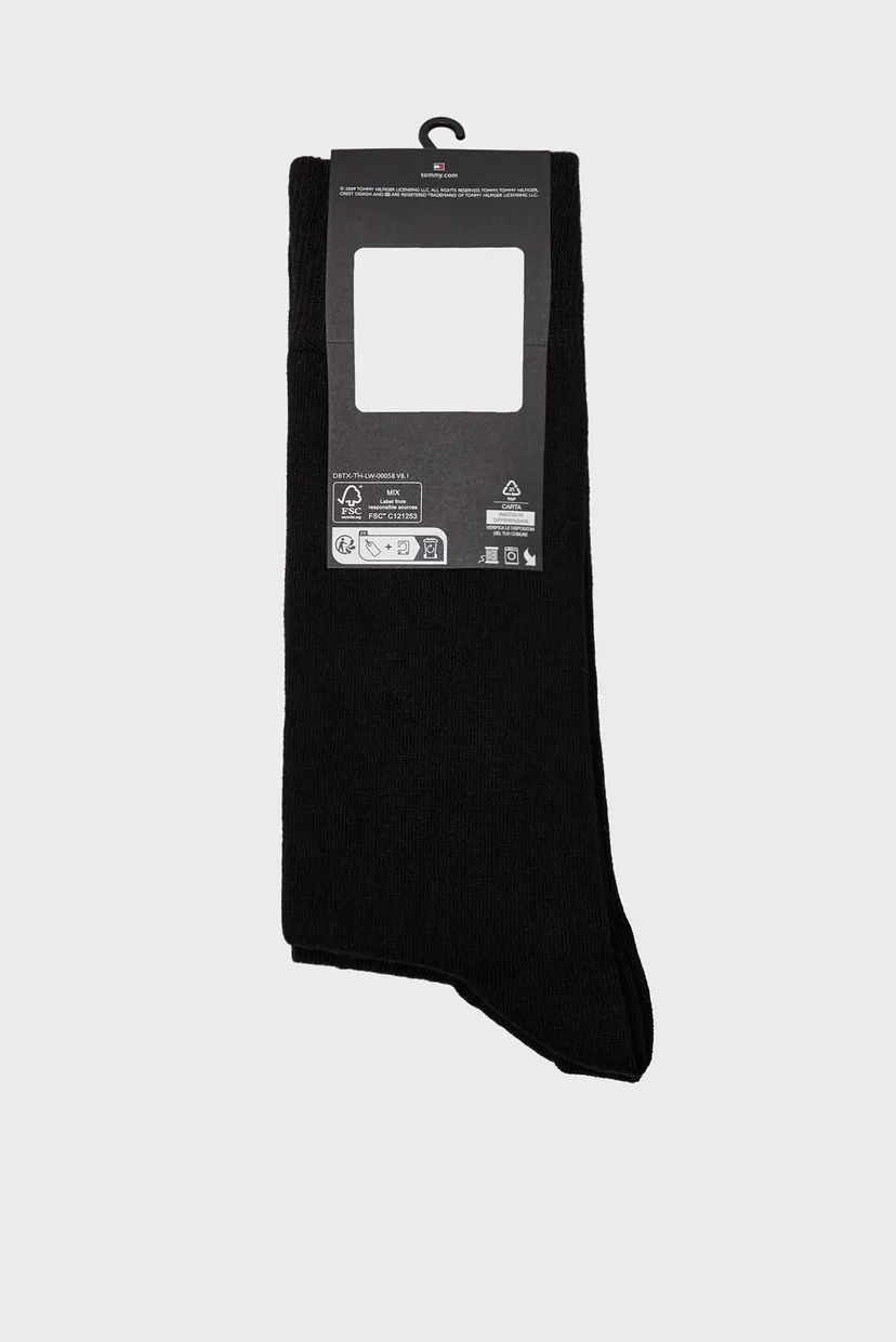 Мужские черные носки (2 пары) TH MEN SOCK CHECK 3