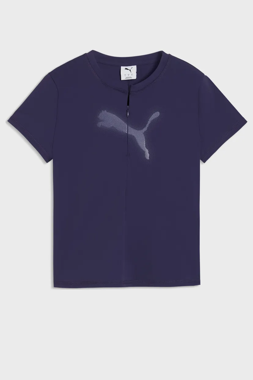 Жіноча фіолетова футболка Dare To Half Zip Graphic Tee Women 4