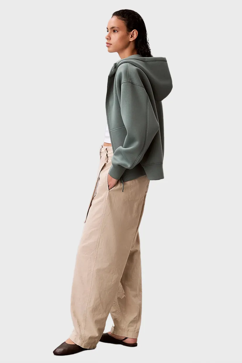 Женские бежевые брюки COTTON SEAMED PANT 3