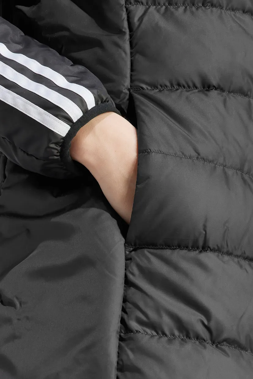 Жіночий чорний пуховик Essentials 3-Stripes Light Down 5