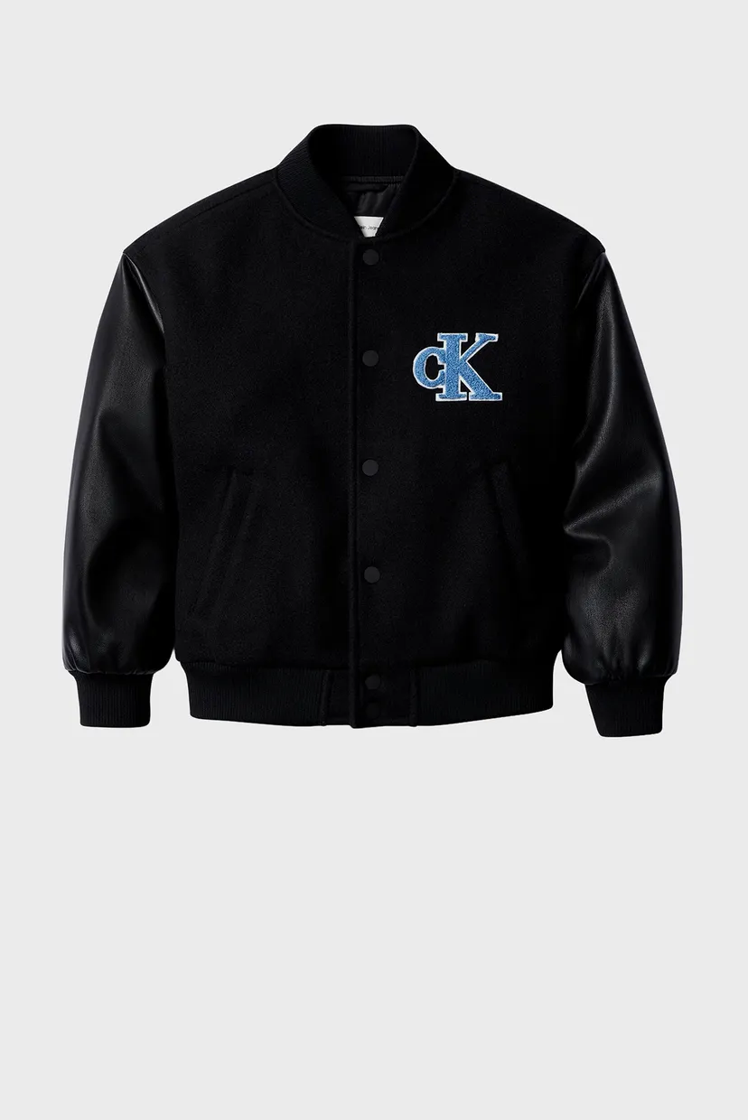 Детский черный бомбер VARSITY JACKET 5