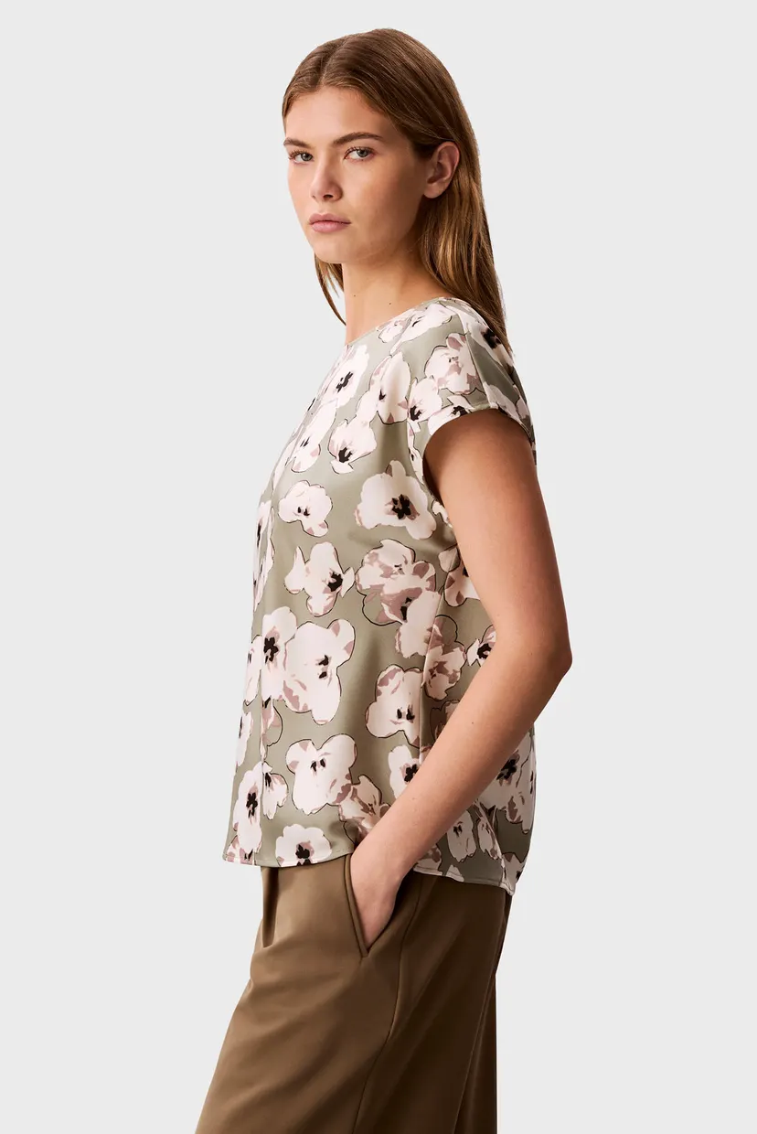 Жіноча мʼятна блуза з візерунком PRINTED MATTE 3