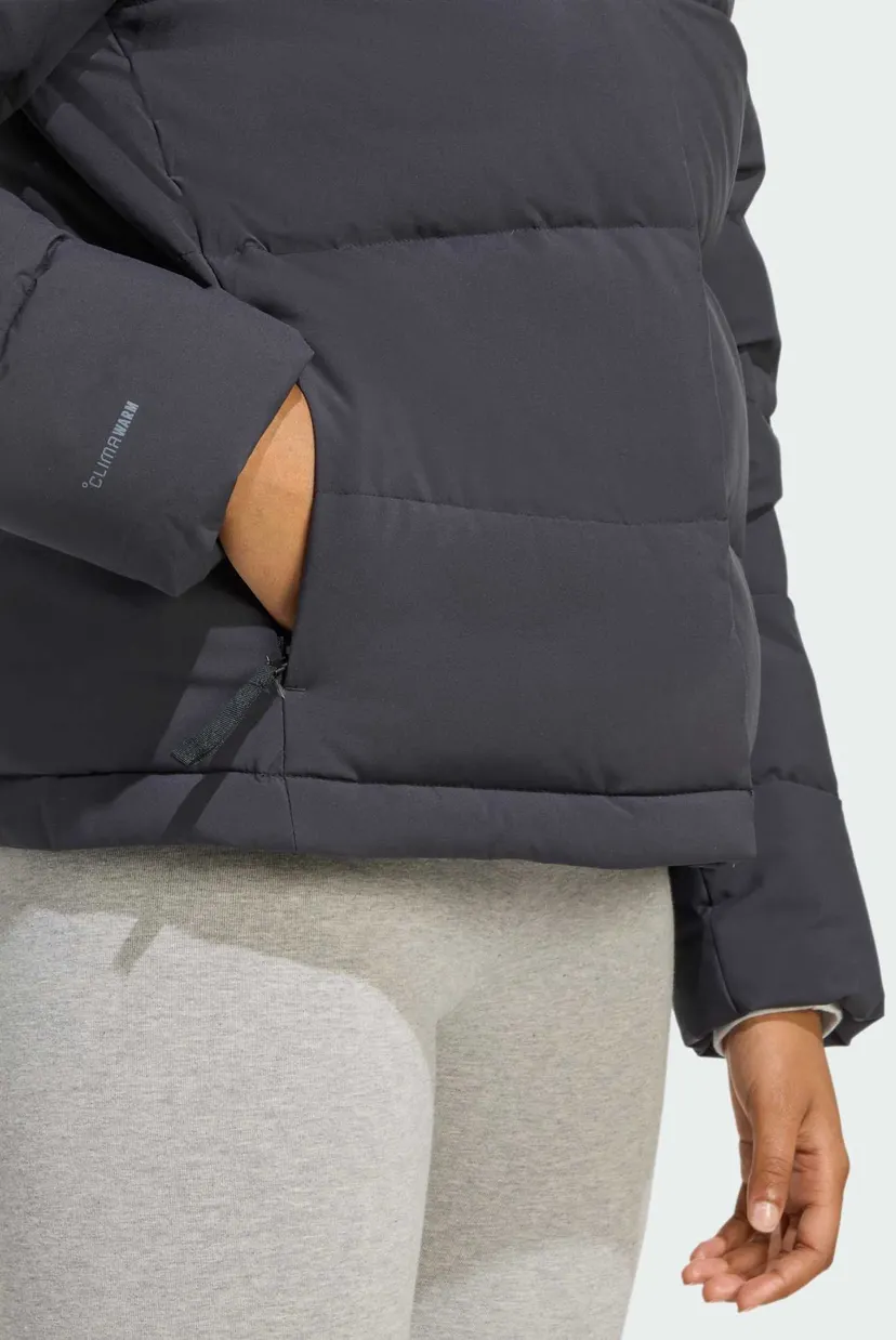 Жіночий чорний пуховик Helionic CLIMAWARM Hooded 5