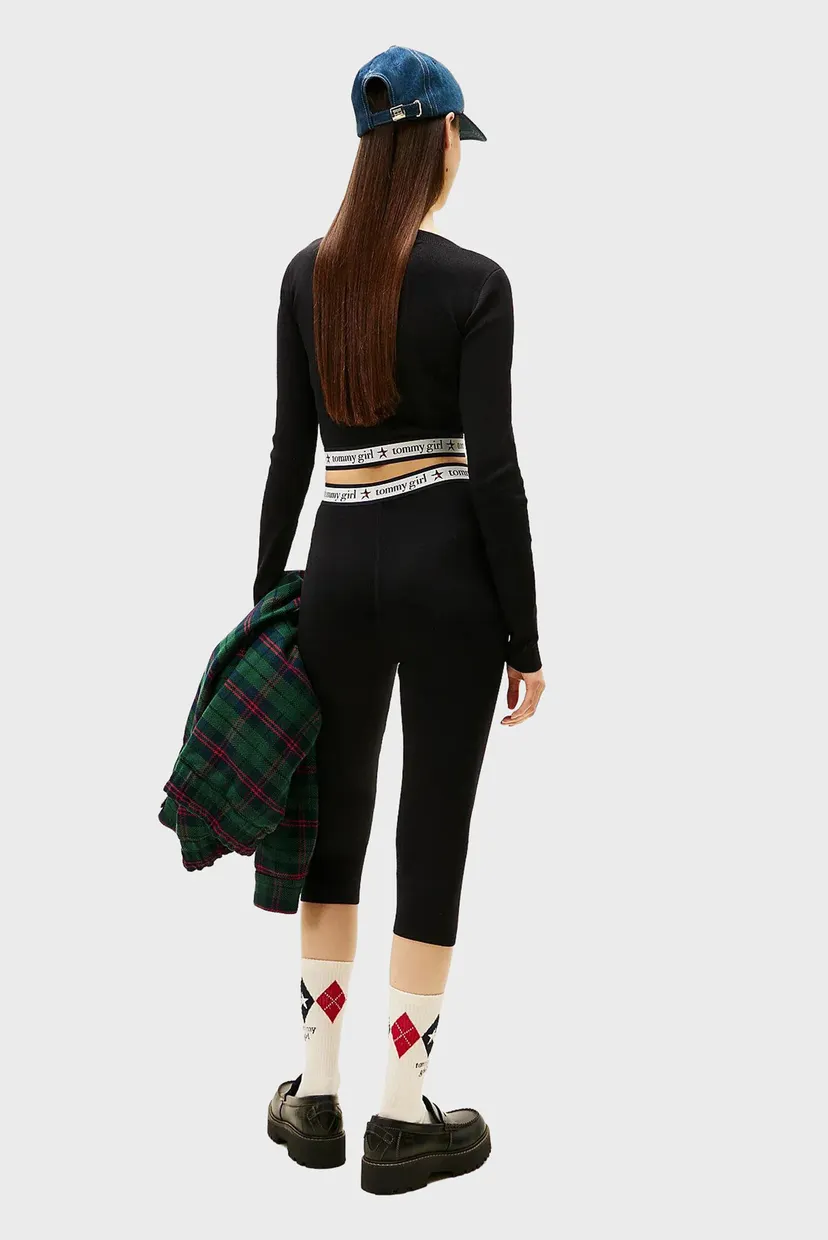 Жіночі чорні легінси TOMMY GIRL KNITTED 3