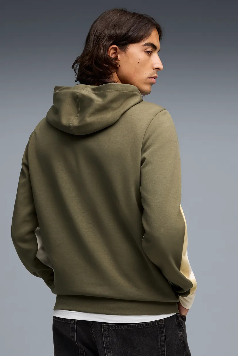 Чоловіче оливкове худі Essentials Colourblock Hoodie Men 3