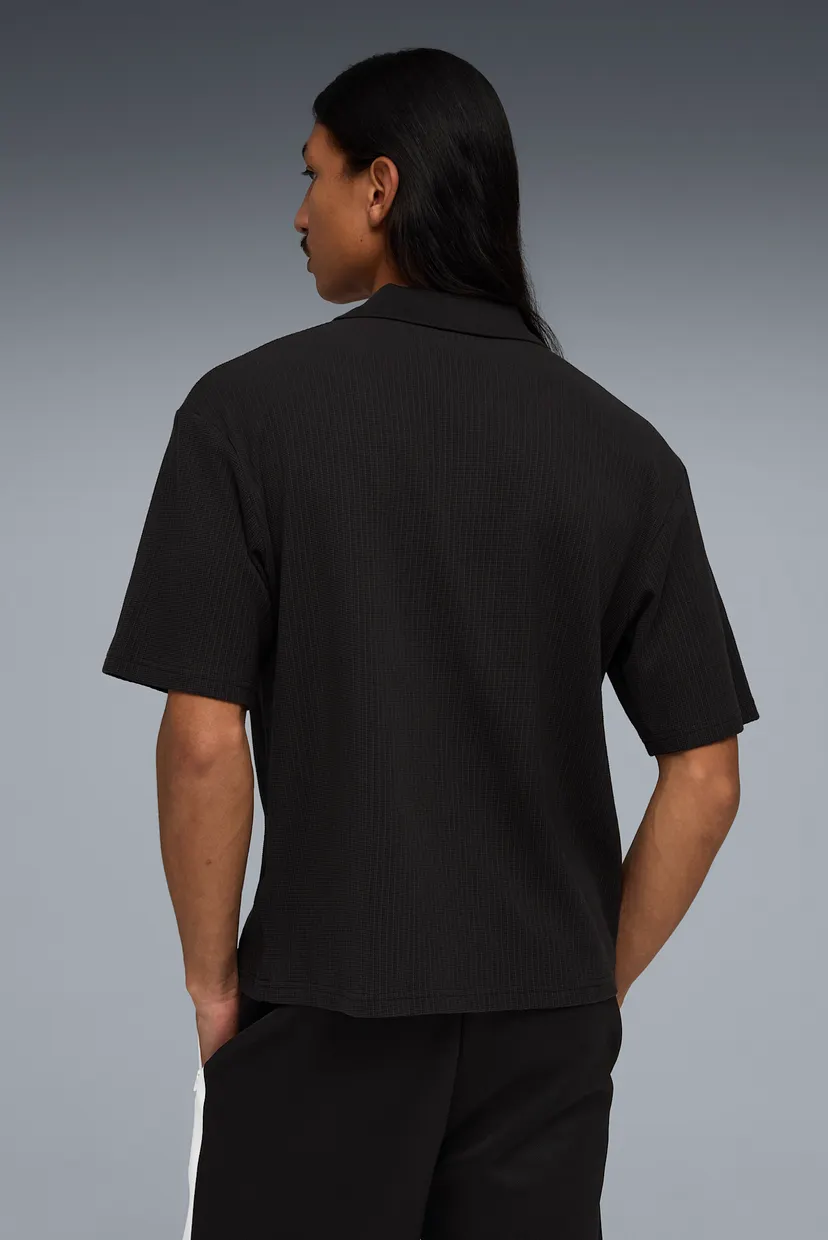 Чоловіче чорне поло Wardrobe Essentials Boxy Polo Men 3