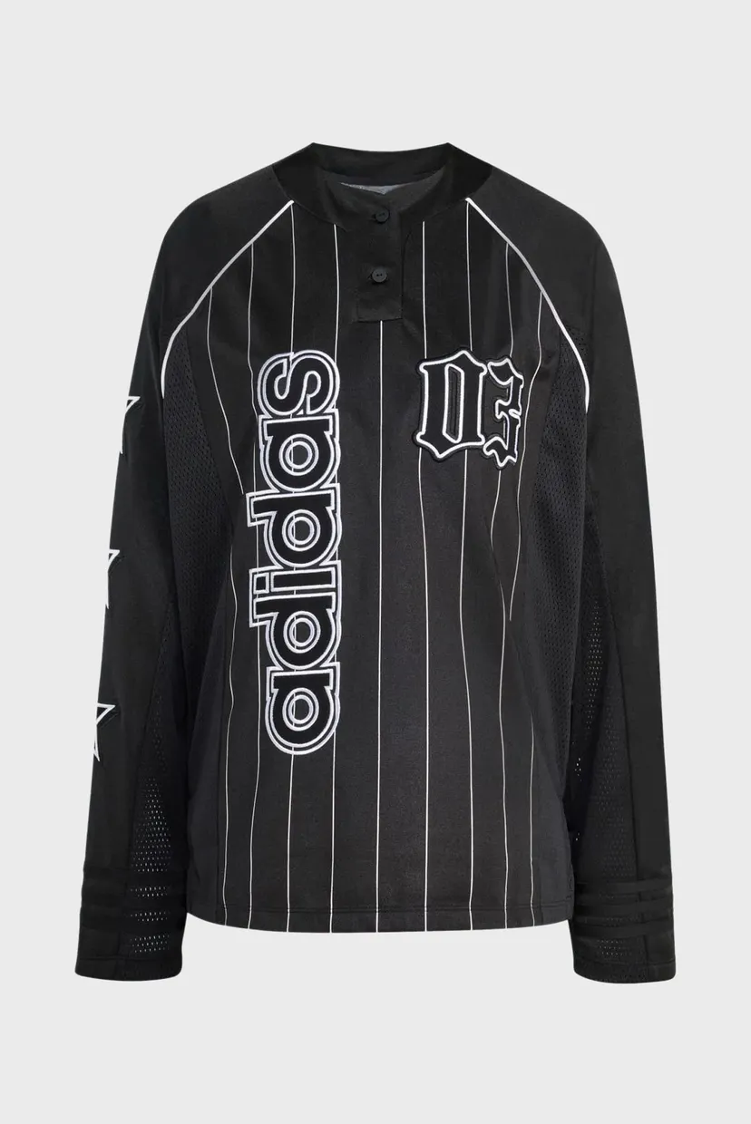 Жіночий чорний лонгслів у смужку  adidas ORIGINALS BB 6