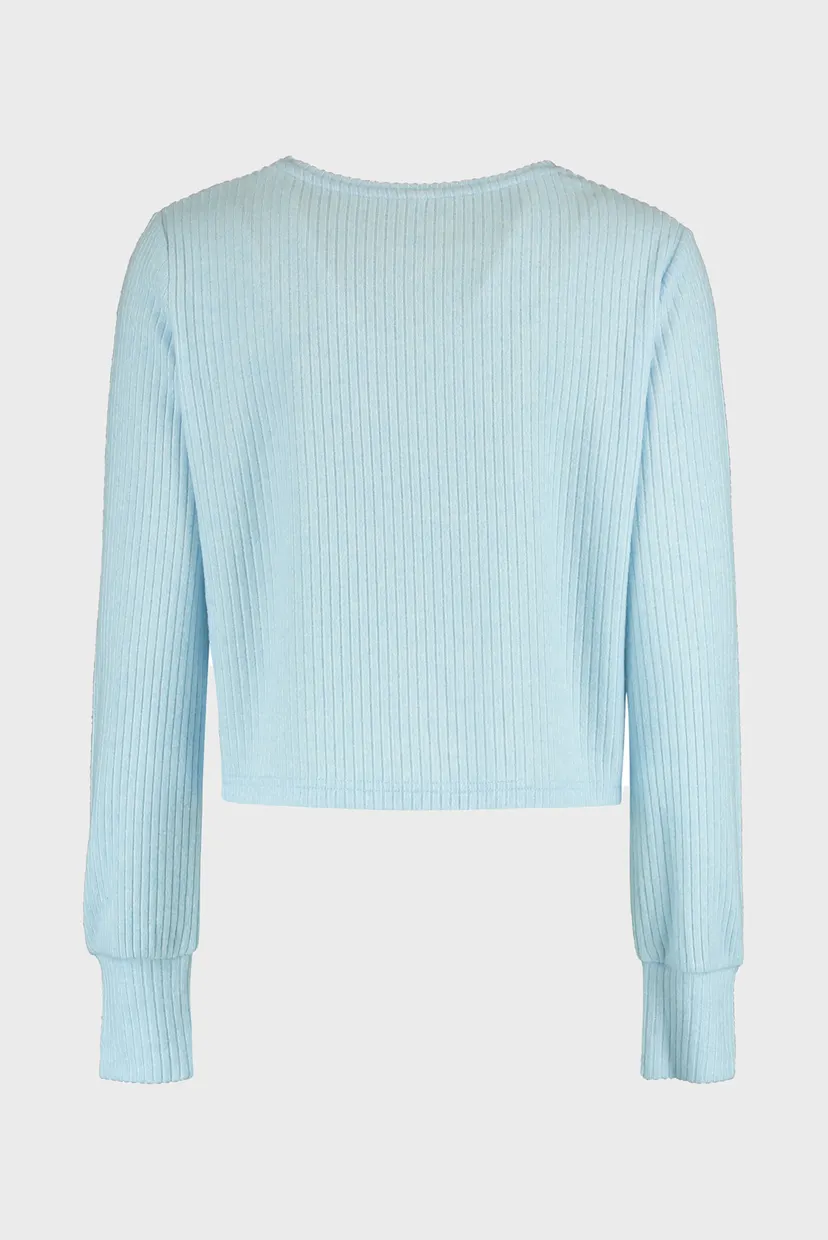 Женский голубой лонгслив 3