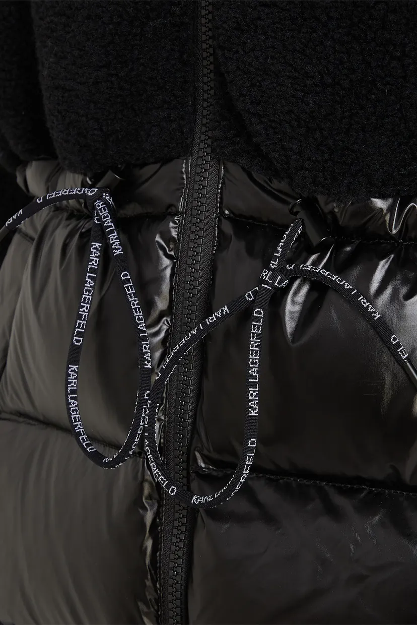 Жіноча чорна куртка SHEARLING MIX 5