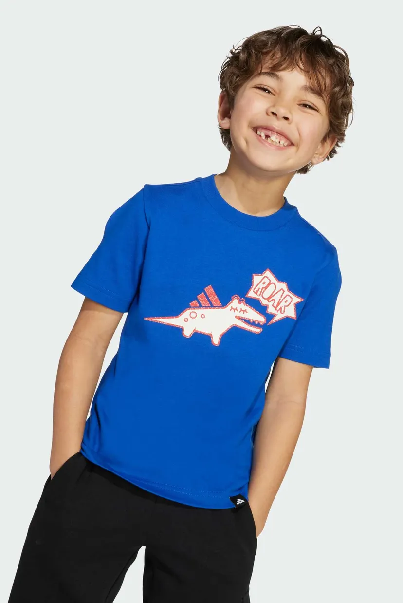 Дитяча синя футболка Adiraptor Graphic Kids 6