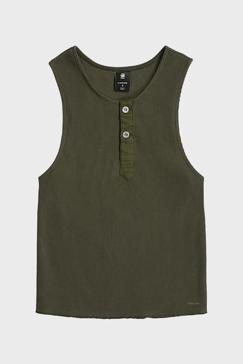 Жіночий темно-зелений топ henley 6