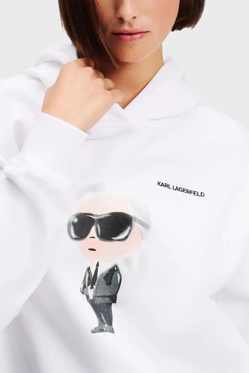 Женское белое худи IKON AQUARELLE K HOODIE 4