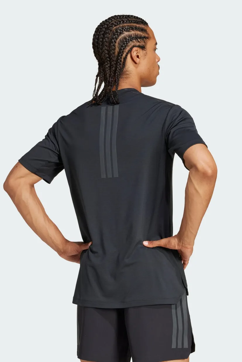 Мужская черная футболка с узором Power 3-Stripes 3