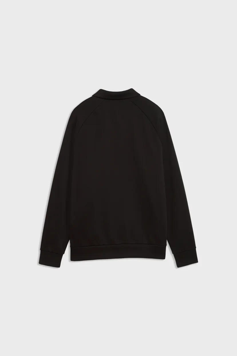 Жіноче чорне поло PUMA Class Relaxed Long Sleeve Fleece Sweatshirt Women 5