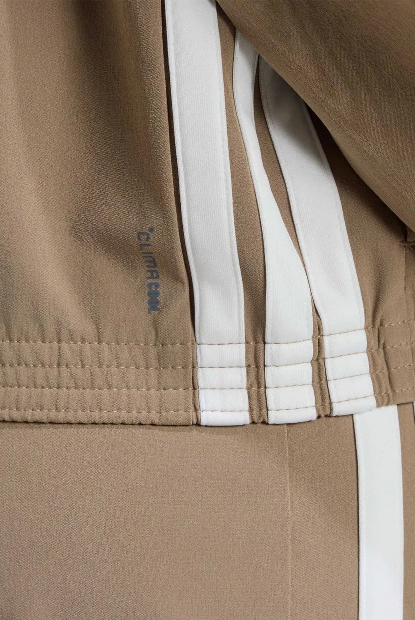 Женская бежевая ветровка Train Essentials 3-Stripes Woven Warm-Up Jack 5