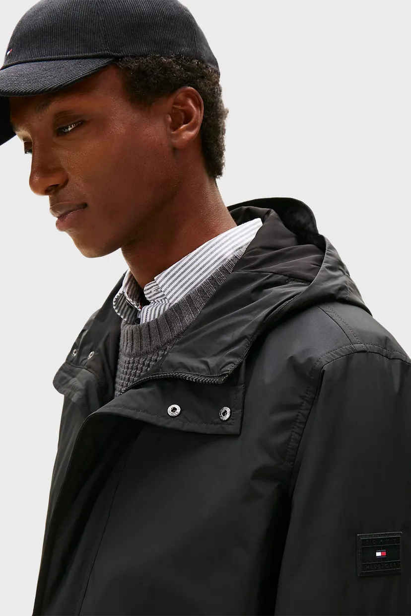 Чоловіча чорна куртка LW PACKABLE HOODED JACKET 4