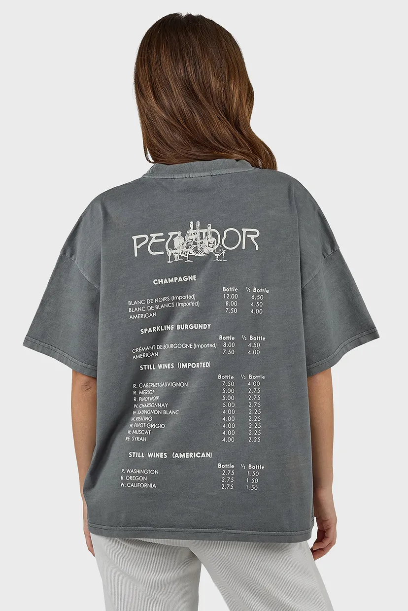 Жіноча сіра футболка Sigtuna Heavy Oversized 5