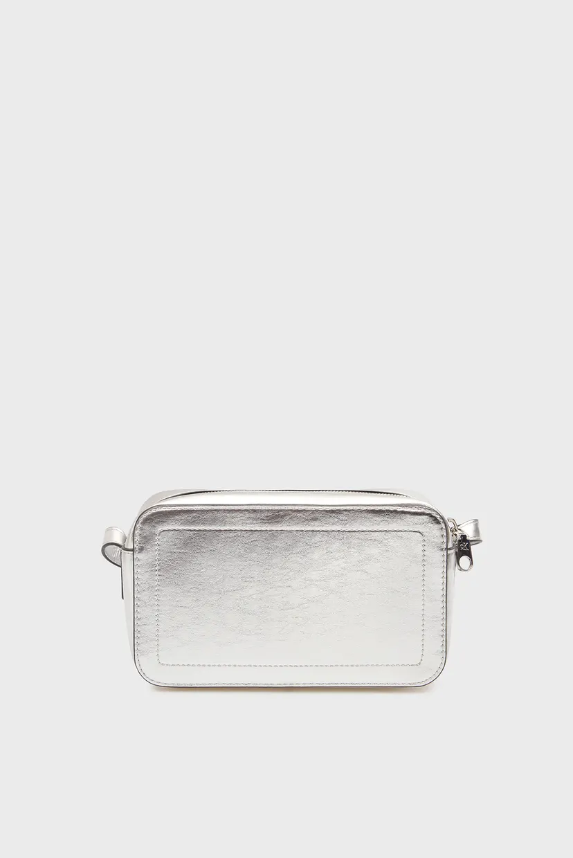 Жіноча срібляста сумка BOLD CK METALLIC CAMERA BAG 4