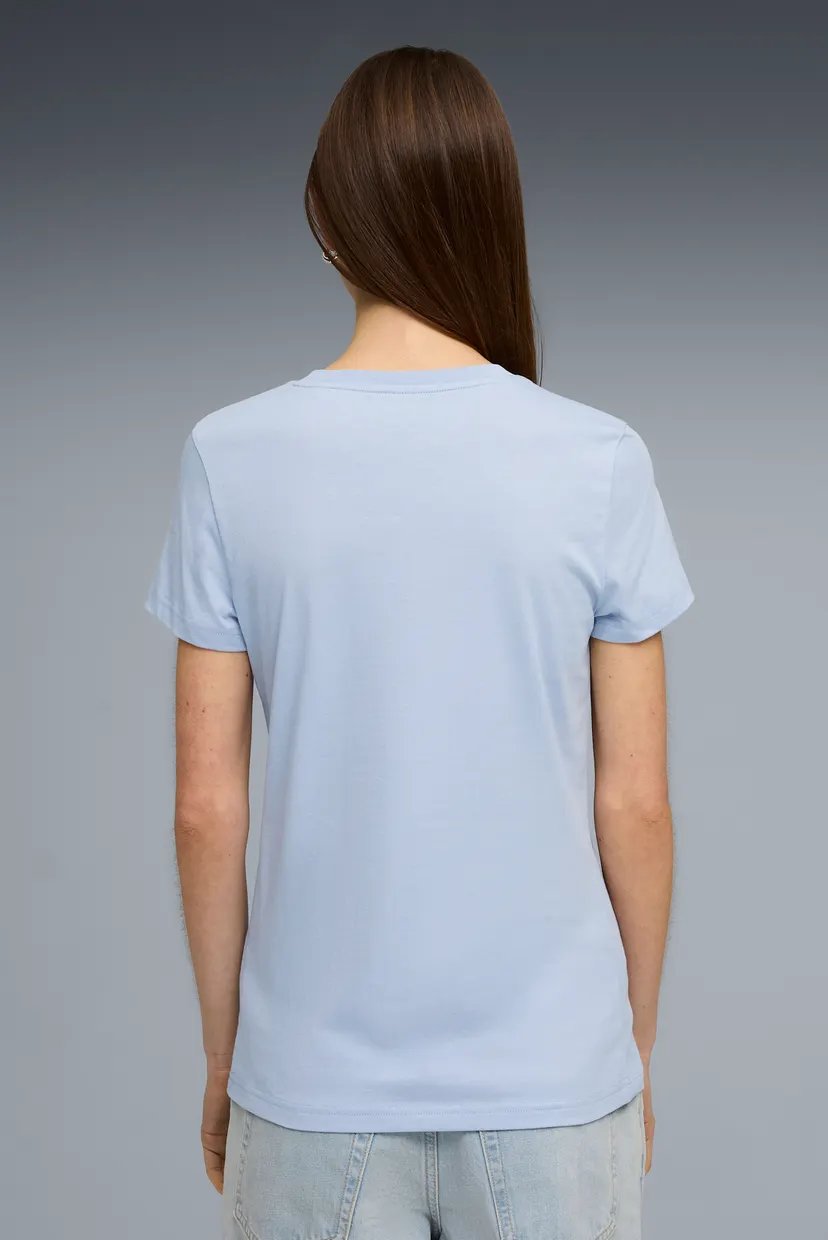 Женская голубая футболка ESS No. 1 Logo Tee Women 3