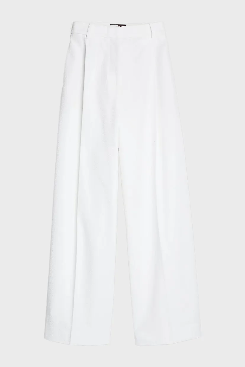 Жіночі білі брюки THC CC PIQUE TAILORED TROUSER 5