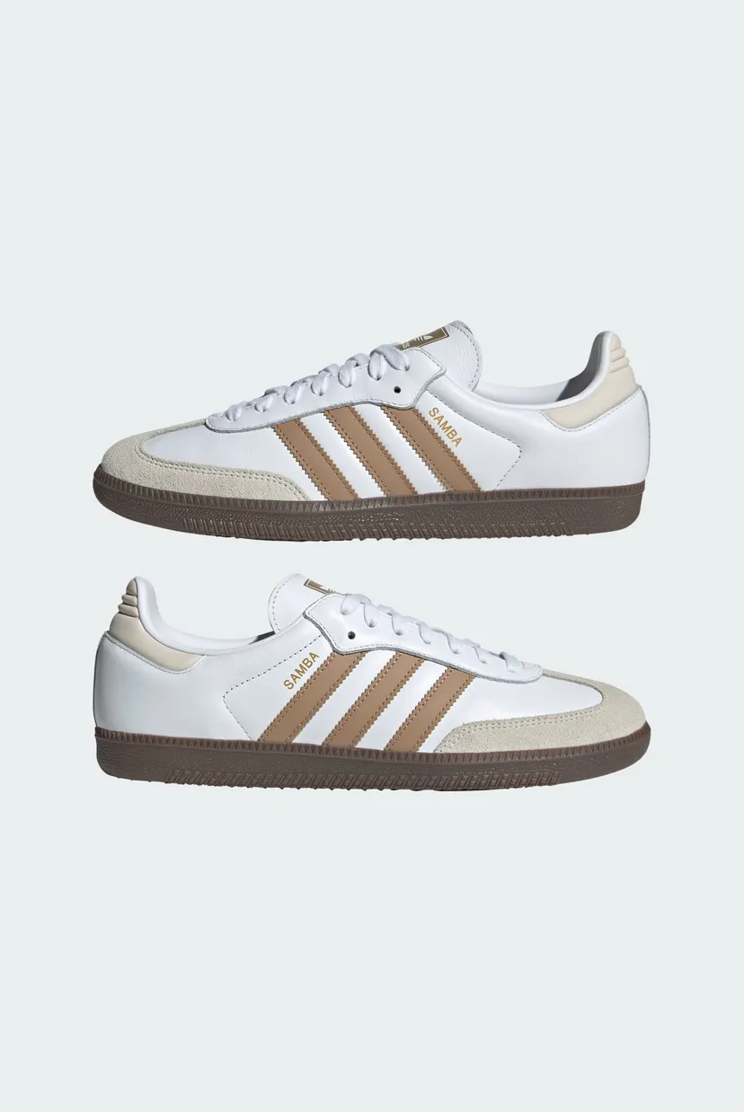 Белые кожаные сникерсы Samba OG 7