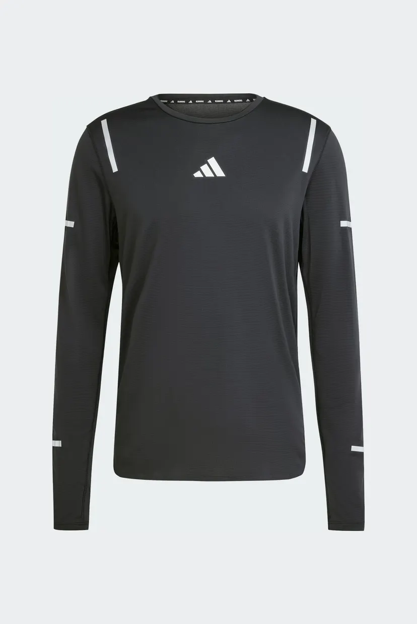 Чоловічий чорний лонгслів Ultimate Running Reflective 6