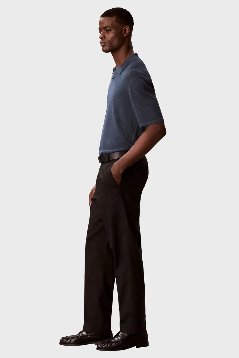Чоловічі чорні лляні чіноси TAPERED 4