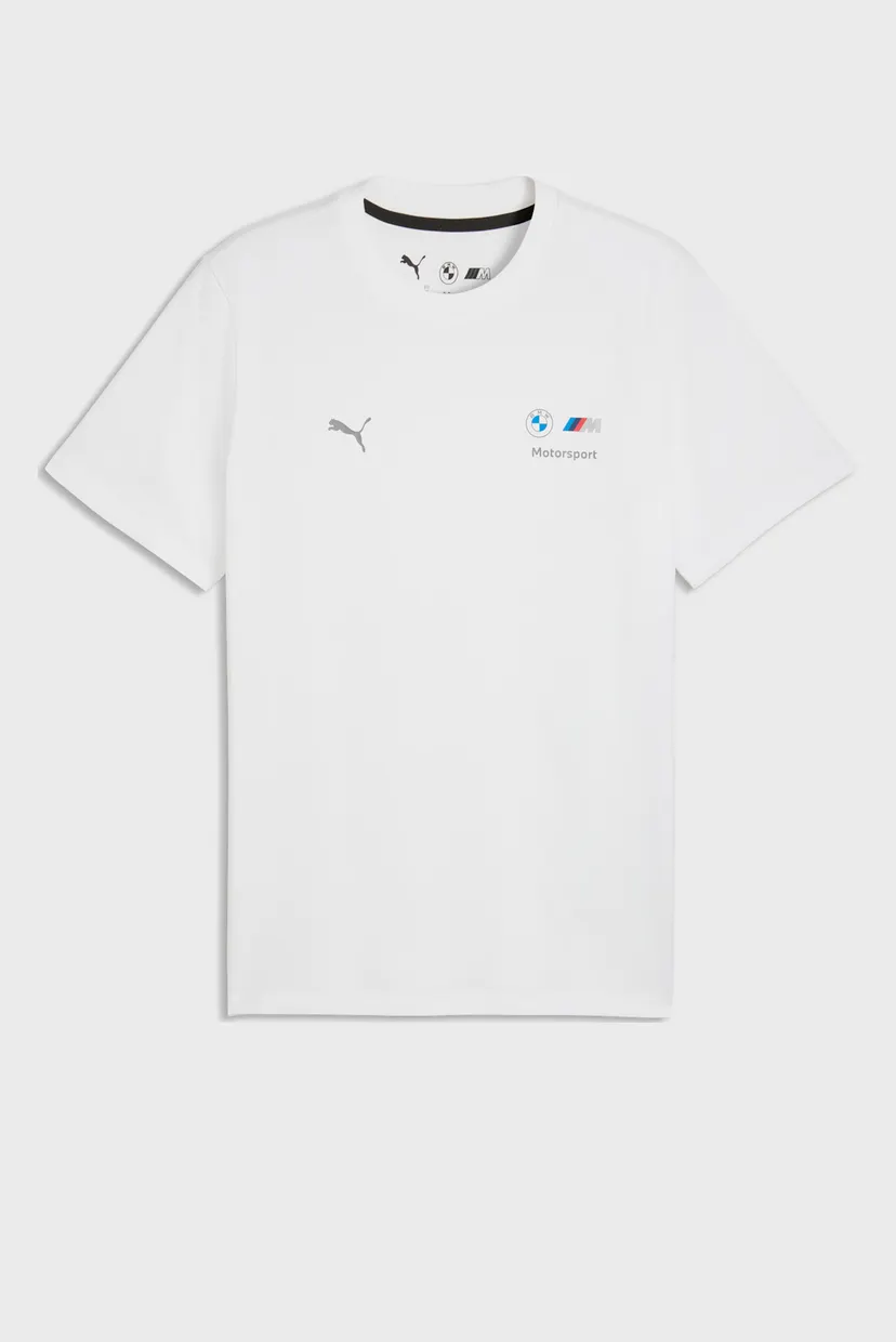Мужская белая футболка BMW M MOTORSPORT Essentials Tee Men 4