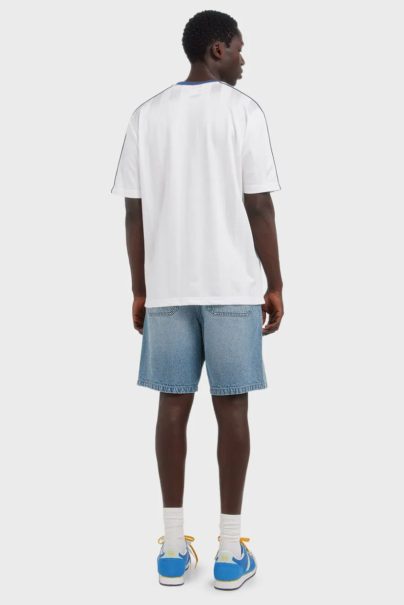 Мужские голубые джинсовые шорты  straight fit chino 3