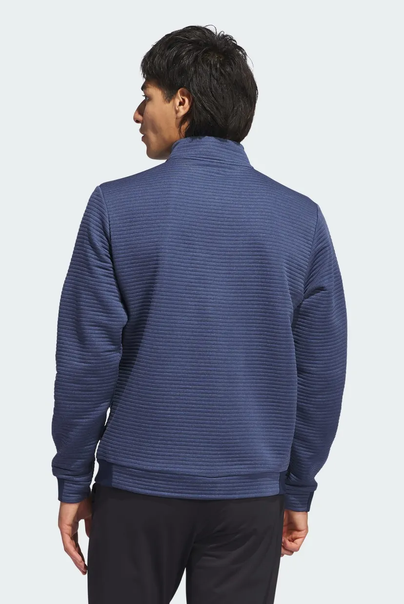 Мужская темно-синяя спортивная кофта Ultimate365 Dwr Textured Quarter Zip 3