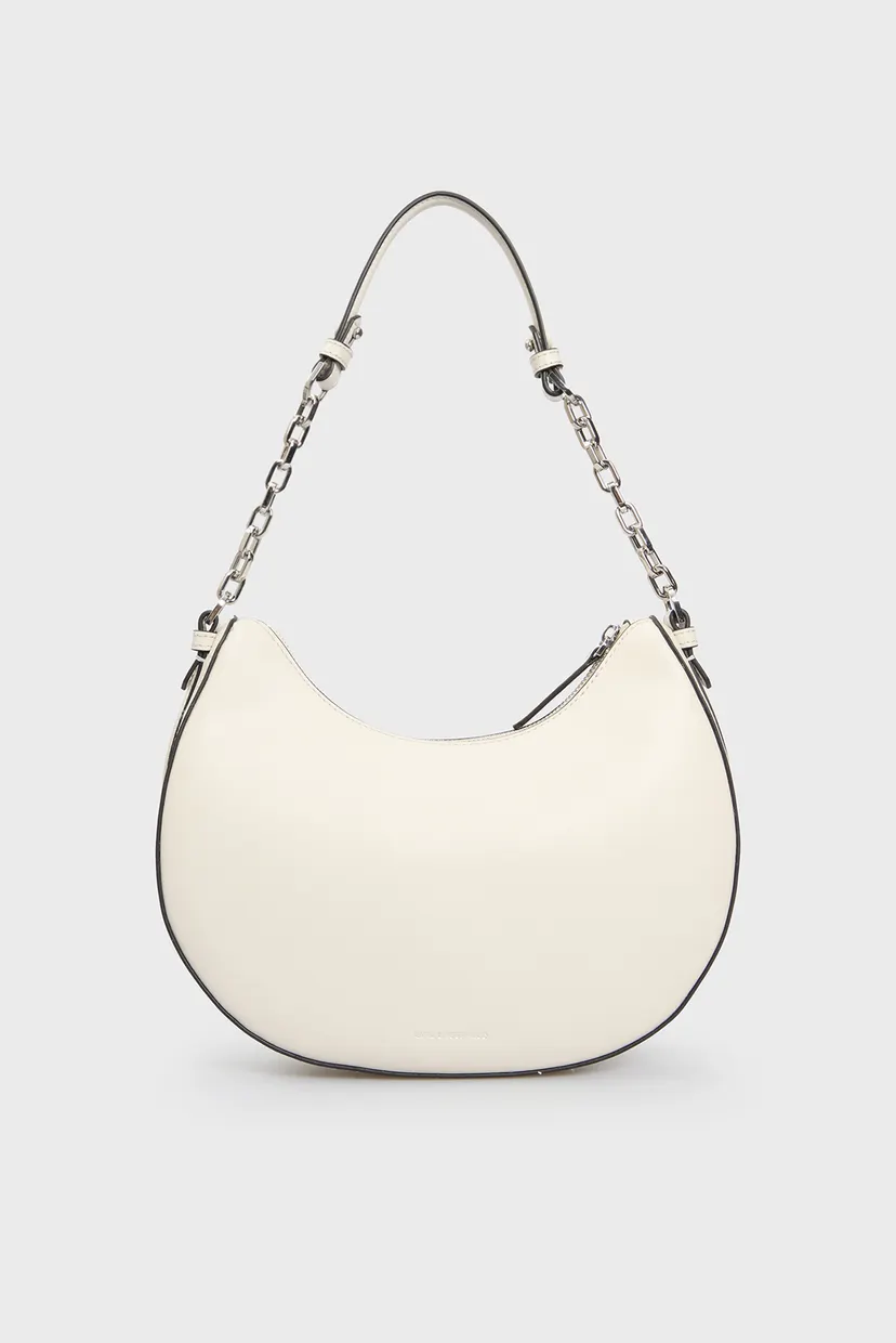 Жіноча біла шкіряна сумка UTOGRAPH MOON SHOULDER BAG 4