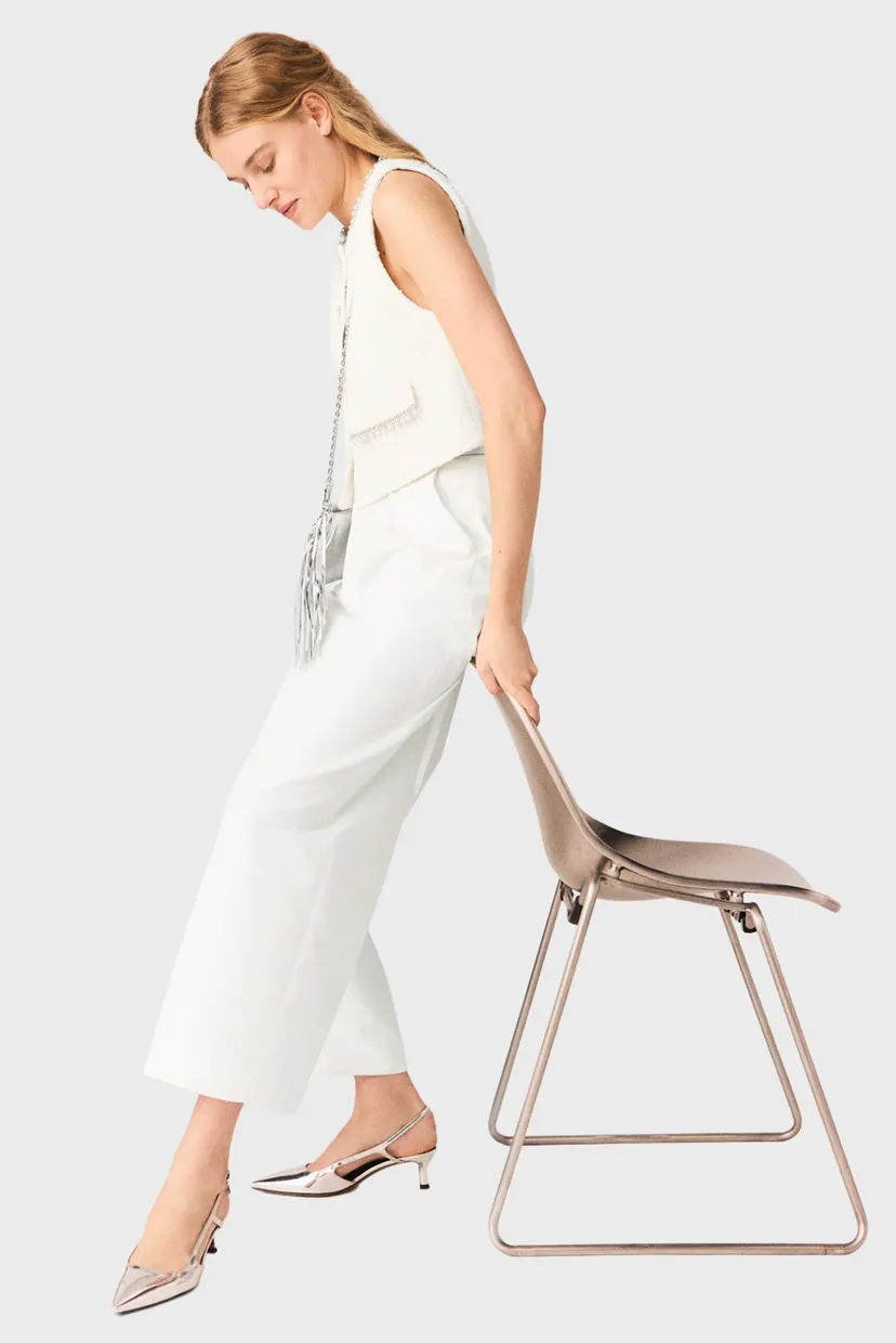 Женские белые брюки 5