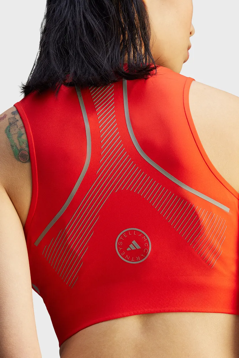 Женский красный топ adidas by Stella McCartney TruePace Running 5