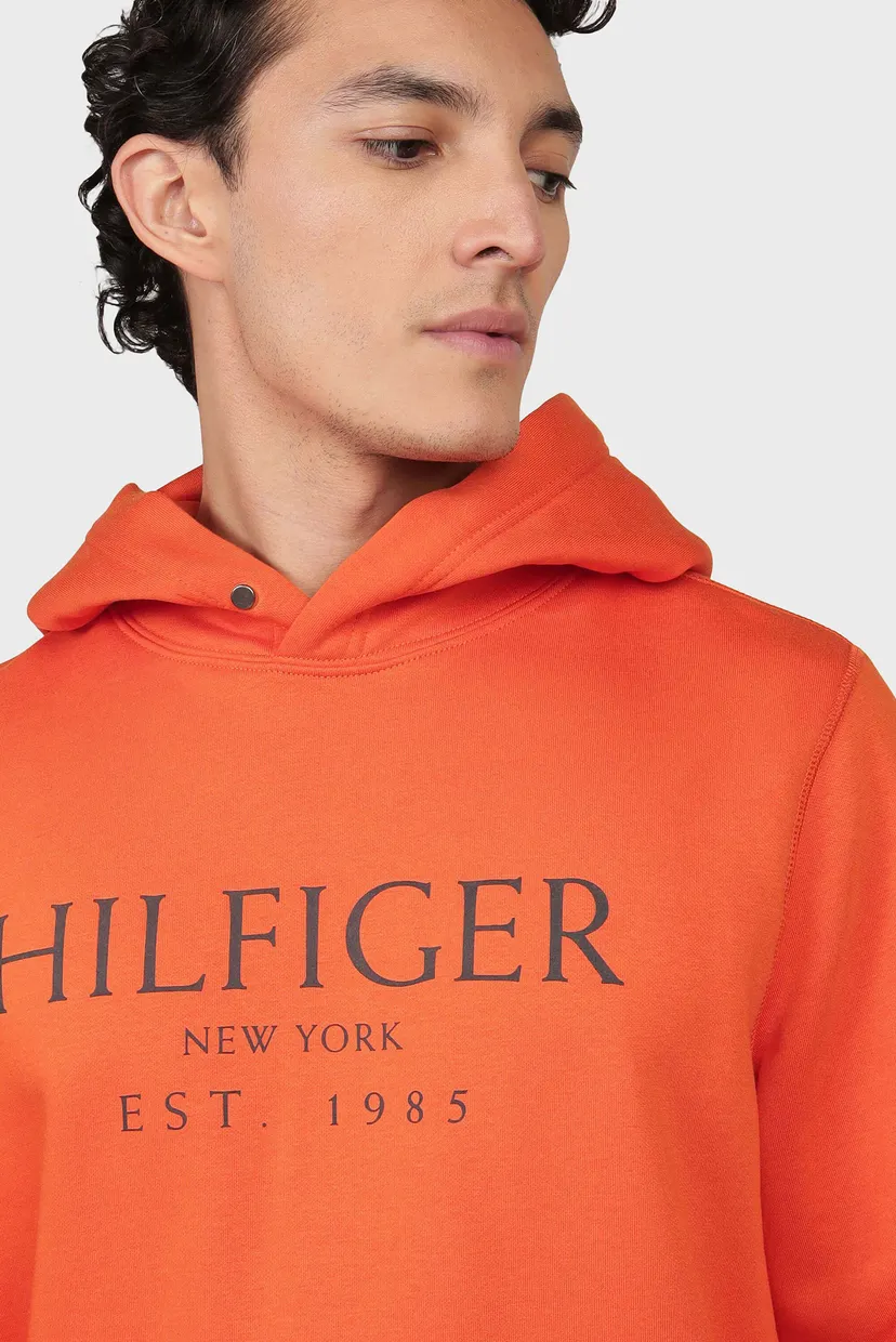 Чоловіче помаранчеве худі BIG HILFIGER HOODY 4