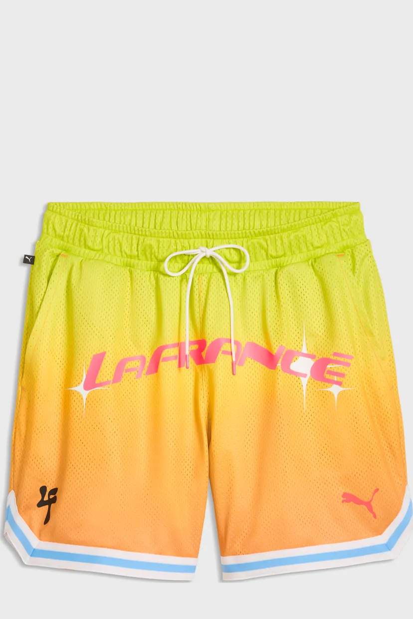 Чоловічі жовті шорти LaFrancé Heem Aerospace Mesh Relaxed Shorts Men 4