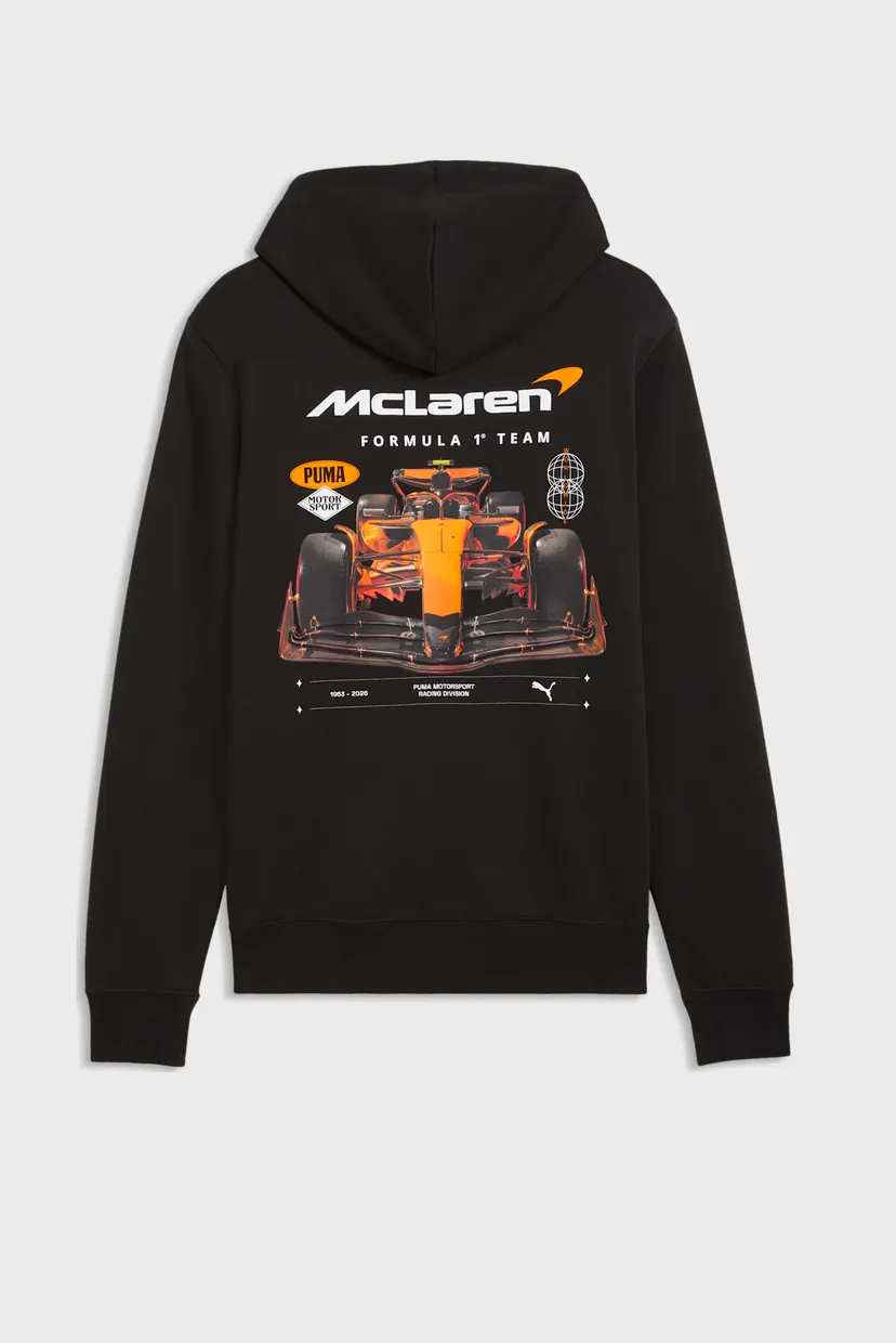 Чоловіче чорне худі McLAREN RACING Graphic Hoodie Men 5