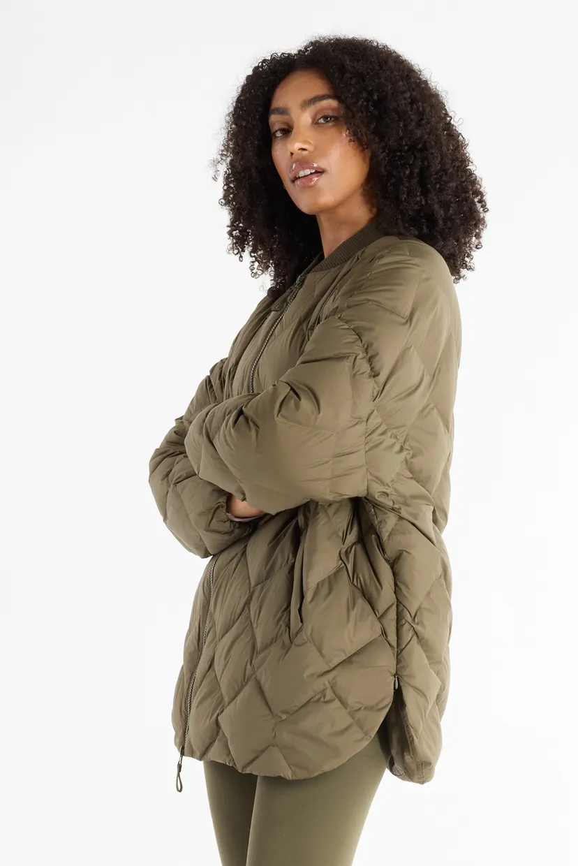 Жіноча зелена куртка Pinnacle Bomber 3