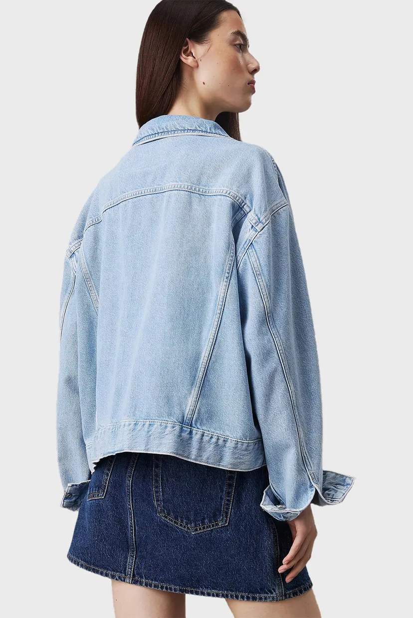 Жіноча блакитна джинсова куртка BOXY DENIM JACKET 3