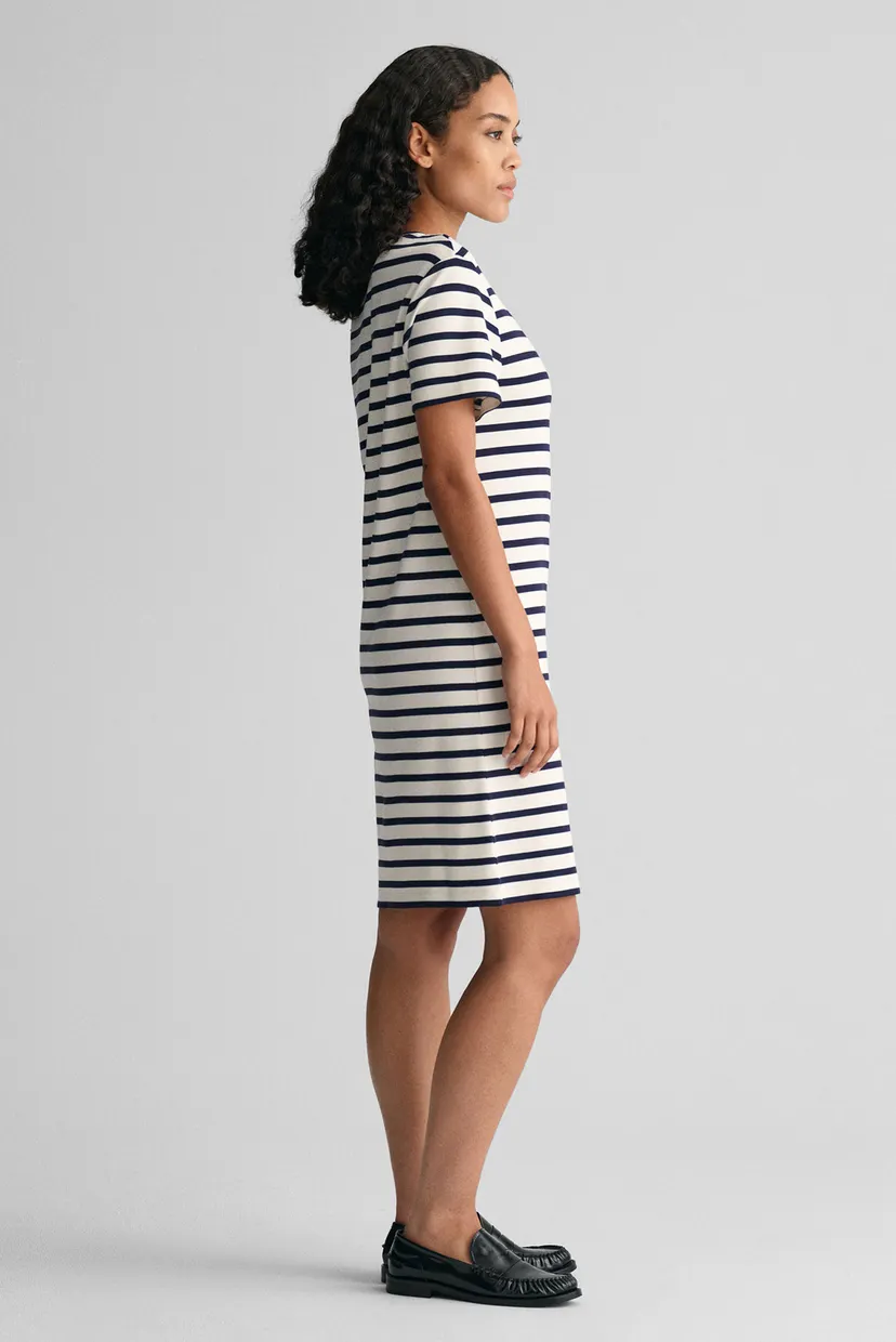Женское белое платье в полоску STRIPED SS 4