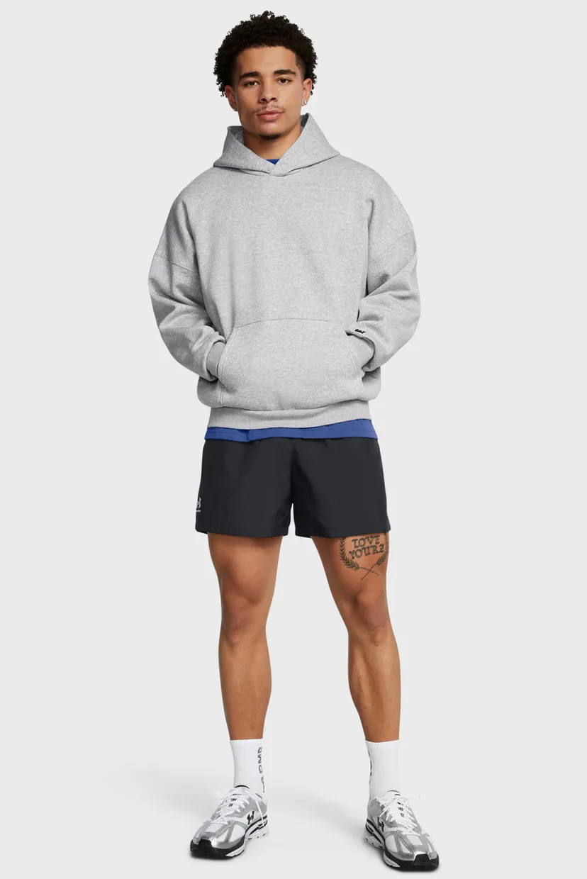 Чоловіче світло-сіре худі UA Icon Fleece OS Hood 3