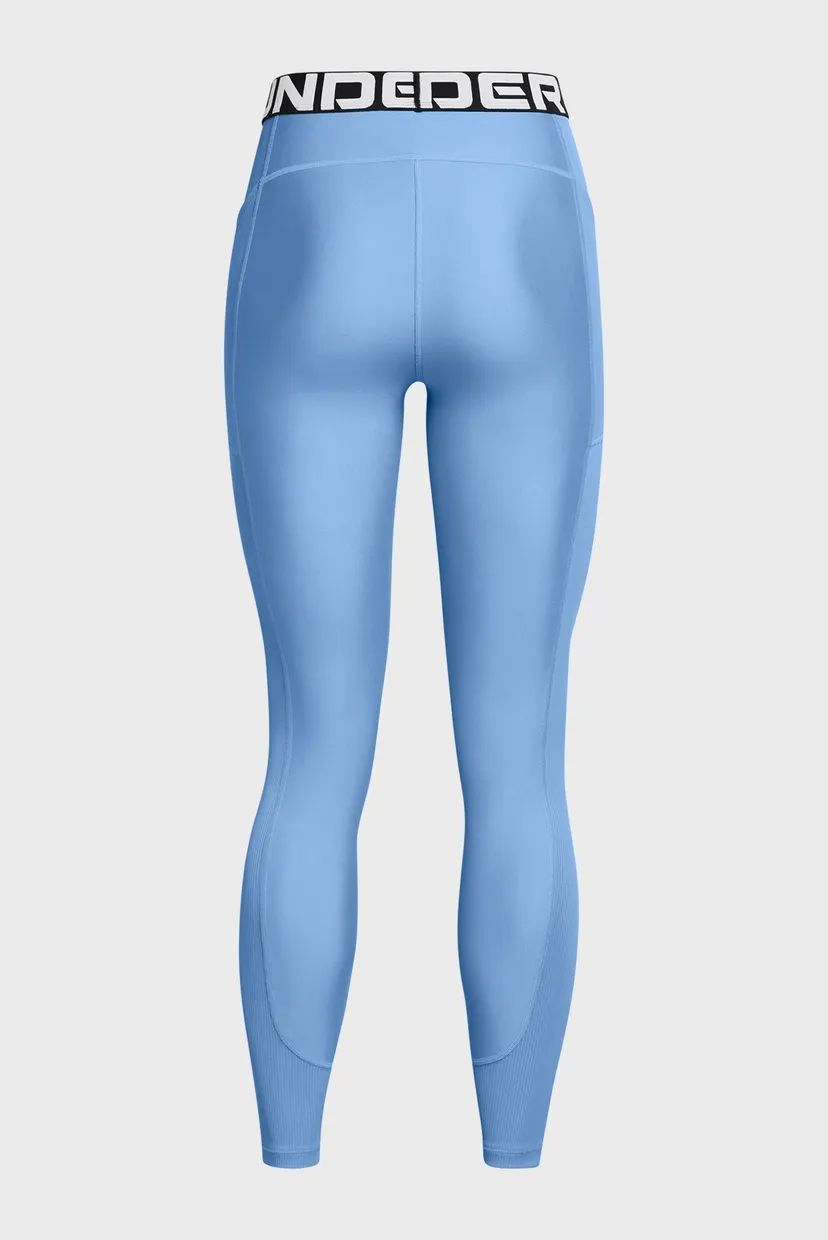 Жіночі блакитні тайтси HeatGear Rib Legging 6