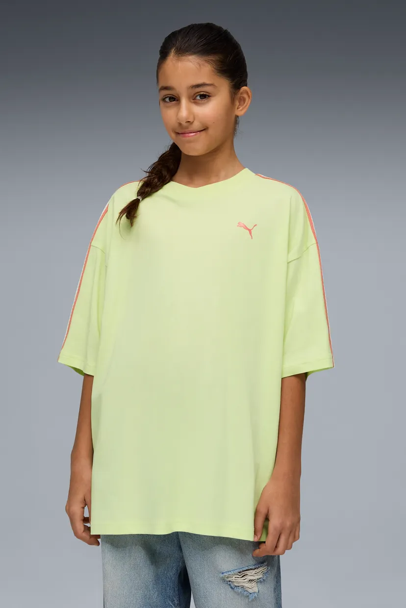 Детская салатовая футболка Oversized Graphic Tee Youth 3