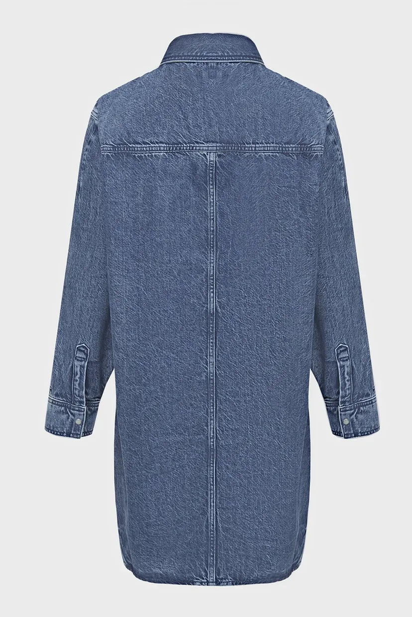 Женское синее джинсовое платье DNM LS SHIRT DRESS LEA 7