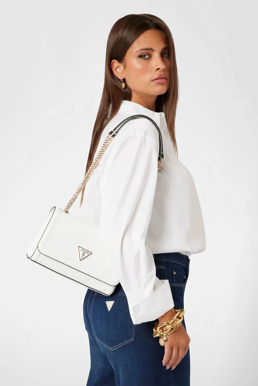 Жіноча біла сумка NOELLE CONVERTIBLE XBODY FLAP Guess HWZG7879210
