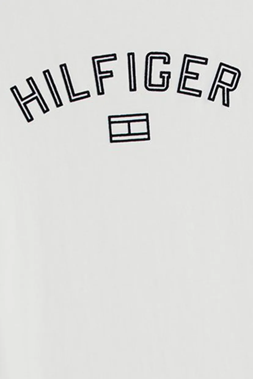 Мужская белая футболка HILFIGER FLOCK TEE 6
