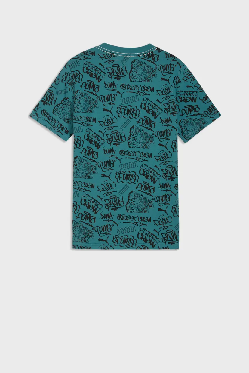Дитяча бірюзова футболка з візерунком MID 90s Printed Tee Youth 5